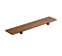 Supporto da Scrivania Rialzo per Computer Base Schermo Ripiano Laptop Realizzato in Legno Massello Nera Piedini Sferici Antigraffio Spazio per, color to 1, 80 20 5