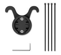 Supporto da sella per Garmin Varia RVR315 RTL510 RTL515 RTL500 e Mckin Fanali posteriori, staffa in ABS con chiave e fasce per la sicurezza e l'installazione di action camera, nero