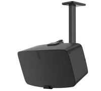 Supporto da soffitto per Sonos Five & Sonos Play 5 Gen 2, inclinabile e orientabile, robusto materiale metallico fino a 13,6 kg, con cuscinetti antigraffio, materiale di fissaggio a parete incluso