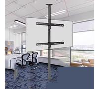 Supporto da soffitto per TV con inclinazione regolabile e girevole, adatto per schermi LED da 32-75 pollici, TV LCD, telaio girevole a 360 gradi, supporto da pavimento, parete divisoria(60-85cm)