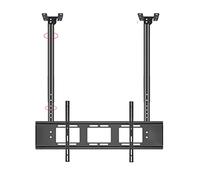 Supporto da soffitto regolabile per TV - Staffa TV inclinabile a doppia barra, compatibile con schermi LED da 55"-86", VESA 800 x 400 mm, perfetto per Home Theater e soluzioni salvaspazio.