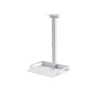 Supporto da Soffitto Universale con Vassoio per Proiettore/Telecamera, Altezza Regolabile, Passaggio Cavi nel Tubo, Montaggio A Parete/Soffitto