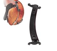 Supporto da spalla per violino, piedini regolabili per 1/8 1/4 1/2 e 3/4 4/4 plastica imbottita, accessori per violino e accessori (colore nero, 4/4-3/4)