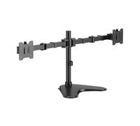 Supporto da tavolo Aisens Eco con base girevole e inclinabile per monitor/TV 20 kg (3 perni - 2 bracci) da 17 a 35 pollici - Nero