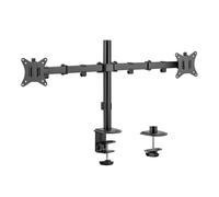 Supporto da tavolo Maclean per 2 monitor, VESA 75x75 e 100x100, 17-32", 2x 9 kg