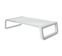 Trust 25351 Supporti a parete per TV Scrivania Trasparente, Bianco