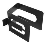 Supporto da Tavolo per Altoparlanti Desktop Nero in Metallo