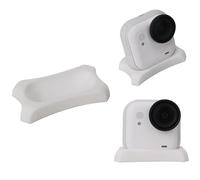 Supporto da tavolo per Insta360 GO Ultra, staffa per fotocamera tascabile, base antiscivolo, supporto fisso, supporto multi-angolo per riprese da tavolo, stabilizzatore per montaggio verticale (bianco