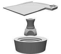 Supporto da Tavolo per Mixer Stereo Yamaha MG06 Compatto Stampato 3D Stand