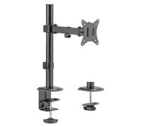 Maclean MC-572N Supporto da tavolo per monitor LCD, braccio singolo, VESA 75x75 e 100x100, 17-32", 9 kg,