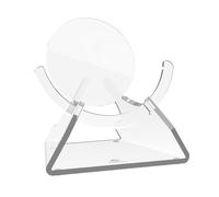 Supporto da Tavolo per Nest Mini - Base in Acrilico Antiscivolo con Inclinazione di 15° per Google Nest Mini (2a Gen), Design Cavo per la Ricarica, Supporto Moderno per Casa/Ufficio (Trasparente)