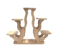 Supporto da tavolo per piante, scaffale in legno per mini fioriere, oggetti