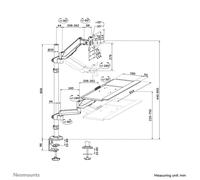 Neomounts postazione di lavoro sit-stand da tavolo [DS90-325BL1]