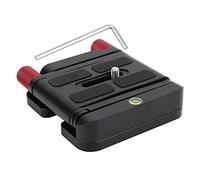 Supporto da Tavolo Pieghevole per Videocamera in Lega di Alluminio a Forma di Z con Testa Inclinabile con Piastra a Sgancio Rapido, Leggero e Portatile, Cuscinetto in Gomma, Fori