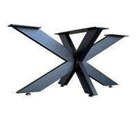SUPPORTO DA TAVOLO SPIDER ACCIAIO NERO 150x78x71 TELAIO DA TAVOLO GAMBA PER M...