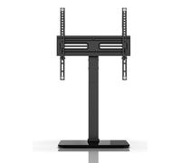 Meliconi Table400 Supporto TV da Tavolo Universale per Schermi 32"-60", VESA 200-300-400, Carico Fino a 30 kg, Base in Vetro Temperato, Nero