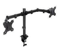 Supporto da tavolo TooQ per 2 schermi 17"-27", nero