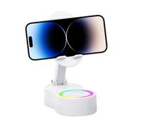 Supporto Da Telefono Con Speaker A Induzione Dock Audio da Tablet | Altoparlante Wireless Induttivo Con Luce Ambiente Base Registrazione Ascolto Musica Per Viaggio Casa Camera
