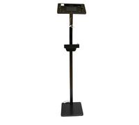 System-S Supporto da pavimento, 120 cm, girevole a 360°, inclinabile a 180°, con serratura per iPad da 10,2" 9 8 7