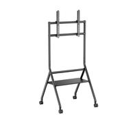 Supporto da terra Aisens ECO con ruote - 1 ripiano per schermo interattivo/TV 80 kg da 37 a 86 - N - Nouvo