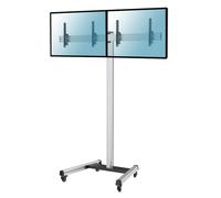 Supporto da Terra Kimex Inclinabile con Ruote per 2 TV 43"-49" Altezza 240cm VESA 400x400 Max. 50Kg