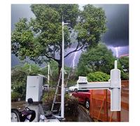 Supporto da Terra Resistente alle intemperie per telecamere di sorveglianza di Sicurezza, palo segmentato Universale da 9,8 Piedi con Braccio Trasversale da 3,9-11,8 Pollici, Soluzione di mo