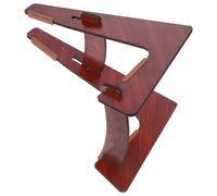 Supporto da Terra Stabile Marrone in Legno per Chitarra e Ukulele | Casa e Negozio, Design Portatile, Forte Sostegno, Aspetto Elegante, Logo Presente o Assente Casuale
