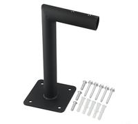 Supporto da tetto in acciaio con materiale di fissaggio, resistente alla ruggine per bandiere meteorologiche standard fino a 1,91 cm, piastra di montaggio 8,3 x 8,3 cm, per antenne e stationi
