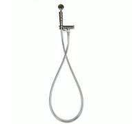 Supporto deccetta, Flessibile e Doccetta a mano Ricambio Originale per Docce ARKEMA compatibile con Tutti i Modelli con Lavapiedi cromo