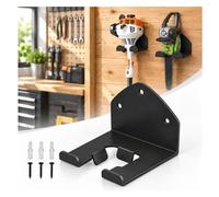 Supporto Decespugliatore da Parete per Bosch EasyGrassCut 18V-26 | Porta attrezzi da parete per garage e utensili da giardino a manico lungo, 2 piastre posteriori e ferramenta inclusa