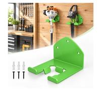 Supporto Decespugliatore da Parete per Wolf Garten LYCOS 35/18V | Porta attrezzi da parete per garage e utensili da giardino a manico lungo, 2 piastre posteriori e ferramenta inclusa