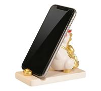 Supporto decorativo per telefono, supporto a forma di cavallo, culla per cellulare da 12,7 x 7,6 cm con base stabile, supporto in resina con statuetta carina, decorazione per la ricchezza della