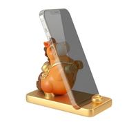 Supporto decorativo per telefono, supporto a forma di cavallo, culla per cellulare da 12,7 x 7,6 cm con base stabile, supporto in resina con statuetta carina, decorazione per la ricchezza della