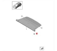 Supporto del blocco cuscinetto del coperchio del bagagliaio posteriore destro 9Y3867778A1E0 per staffa sede cuscinetto 2018-2024