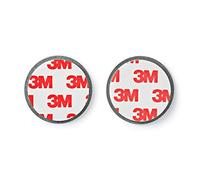 Supporto del rivelatore | Diametro: 39.4 mm | Magnetico | Nastro adesivo | 1 pz. | Argento
