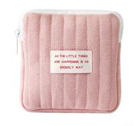 Supporto del rossetto del trasduttore auricolare del tovagliolo sanitario, piccola borsa delle donne compatte, materiale molle, rosa