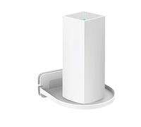 Supporto del supporto del supporto della parete del router Per il sistema Home Mesh Wifi Supporto per supporto a gancio per Tenda Nova Linksys Velop TP-Link D-Link per Google Nest Wifi (white)