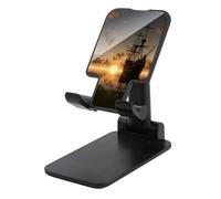 Supporto del telefono cellulare,Nave nel supporto del telefono di stampa del tramonto del lago,Supporto del telefono mobile,Supporto del telefono regolabile del desktop