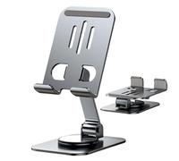 Supporto Del Telefono Girevole: Supporto Mobile Pieghevole, Dock Dispositivo Regolabile | Braccio Tablet In Metallo, Culla Scrivania Compatta, Supporto Base Portatile, Riposo Leggero, Supporto