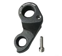 Supporto Deragliatore Posteriore Alluminio 29mm Fori | CNC alluminio aeronautico, compatibilità SystemSix CAAD13, finitura nera opaca, protezione telaio