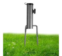 Supporto di ancoraggio per ombrello - Ancora in metallo durevole, supporto rotondo affidabile | Base in ferro forte, supporto regolabile per pavimento per patio, giardino, spiaggia, campeggio, picnic