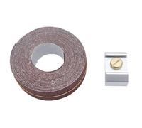Supporto di Carta Vetrata, Blocco di Levigatura di Precisione a 80 Grinta Ideale per la Lavorazione del Legno per Progetti Automobilistici e Metallici con Forma Trapezoidale per