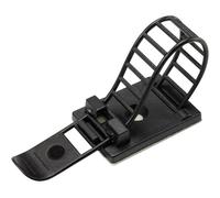 Supporto di fissaggio autoadesivo avvitabile con fascetta di fissaggio, nero,