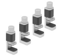 Supporto di Fissaggio Regolabile con Fissaggio un Clip nel Metallo 4 Pezzi per Strumenti Manuali di Riparazione del Morsetto di Fissaggio Dello