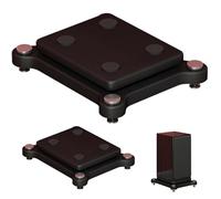 Supporto di isolamento per subwoofer con chiodo fisso in rame, base stabilizzatore per altoparlanti in legno, piattaforma di isolamento audio per studio, casa e ufficio