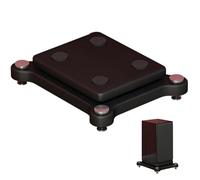 Supporto di isolamento per subwoofer con chiodo fisso in rame, base stabilizzatore per altoparlanti in legno, piattaforma di isolamento audio per studio, casa e ufficio