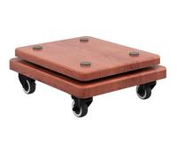 Supporto di isolamento per subwoofer con ruote, piattaforma di isolamento per altoparlanti in legno, per home theater e studio, design a 2 livelli