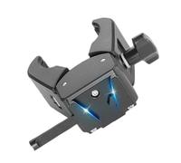 Supporto di montaggio a batteria a V - piastra in metallo resistente, supporto a clip per granchio a sgancio rapido, connettore di alimentazione universale, adattatore facile da montare | treppiede