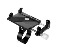 Supporto di navigazione per moto Supporto Telefono Bicicletta E Moto Lega Alluminio Con Rotazione A 360° Per Telefoni Cellulari Universali 3,5-6,2 Pollici IPhone Samsung Huawei GPS per telefono(Black)