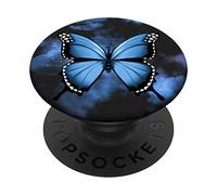Supporto di pop-up del bottone del telefono cellulare della farfalla viola blu delle donne PopSockets PopGrip Intercambiabile